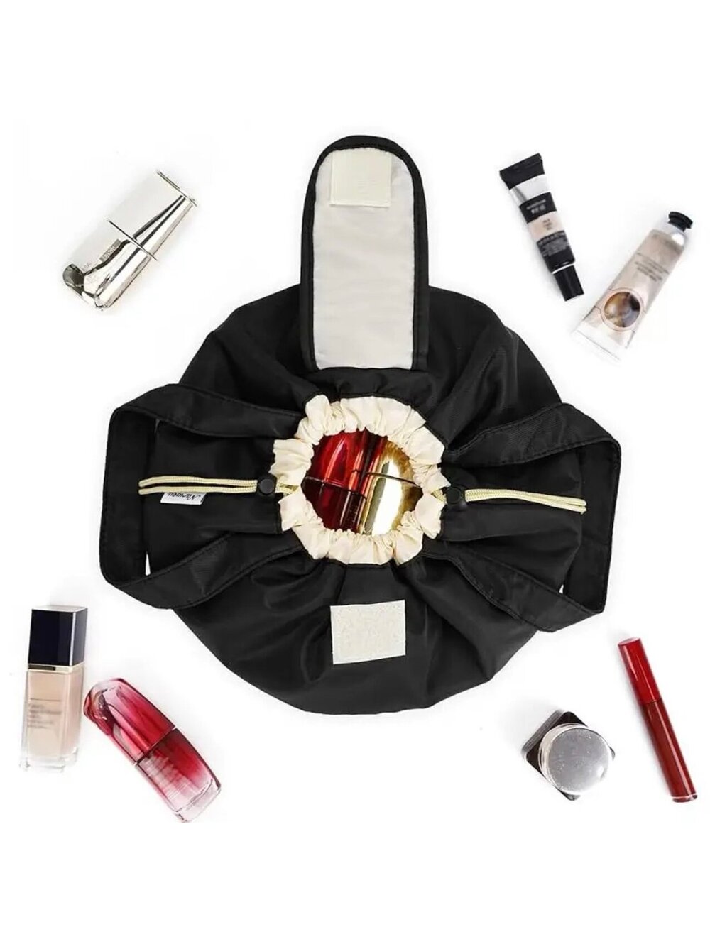 New - Chic - Large Capacity Portable Drawstring Cosmetic /Accessories Bag /Box